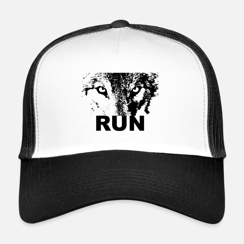 Parcours des loups - Casquette trucker  - blanc/noir