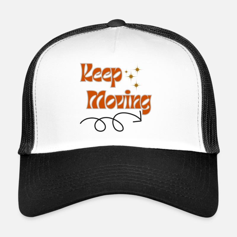 Weitergehen - Trucker Cap - Weiß/Schwarz