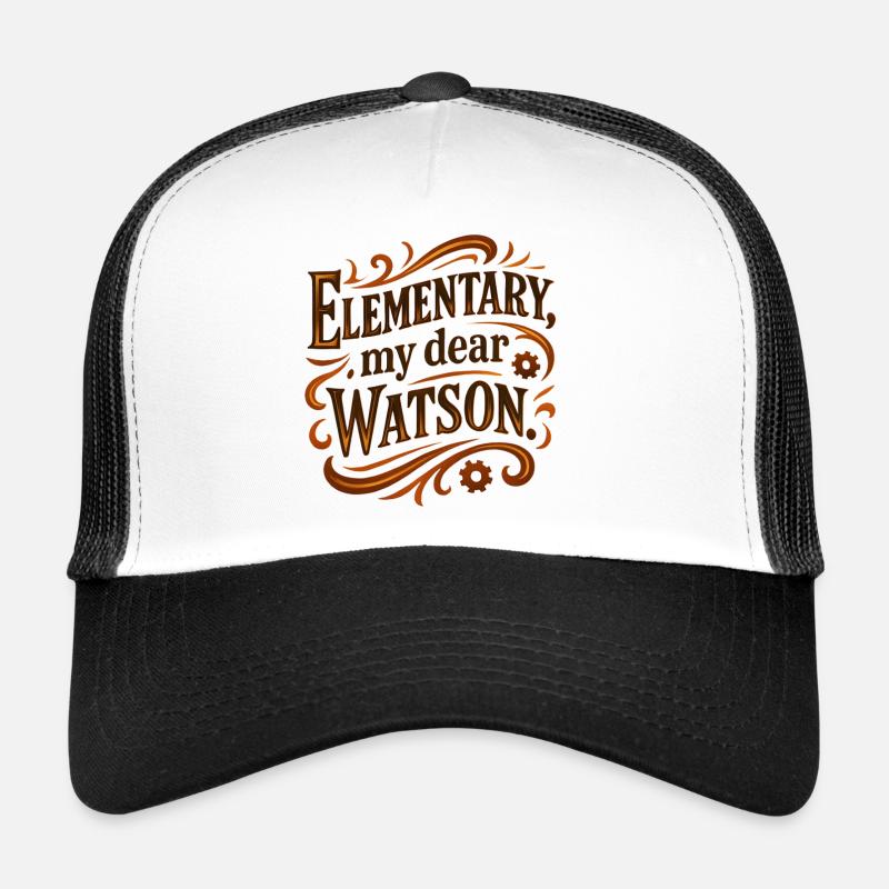 Grundstufe, mein lieber Watson - Trucker Cap - Weiß/Schwarz