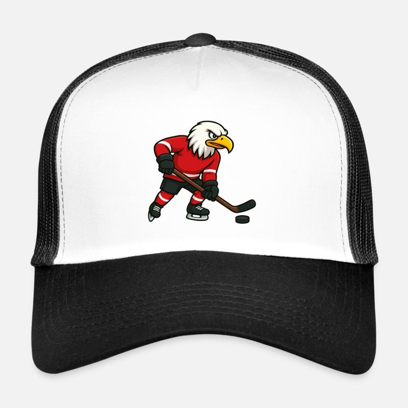 Mascotte de hockey Eagle Casquette trucker 