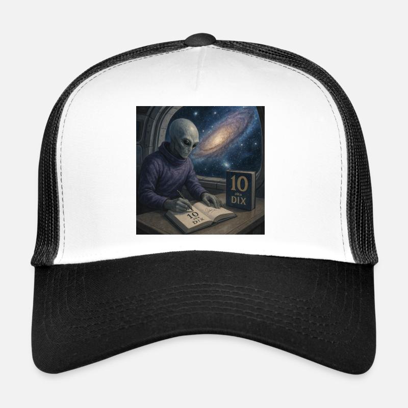 Alien Writer Cosmos Trucker Cap