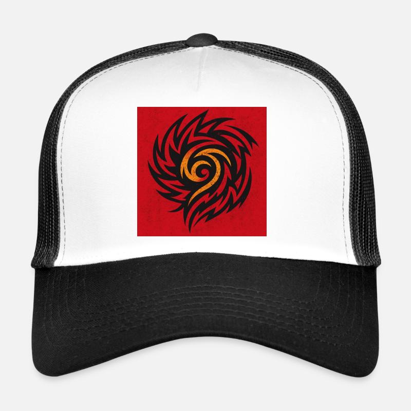 Flammenspirale Tribal Trucker Cap