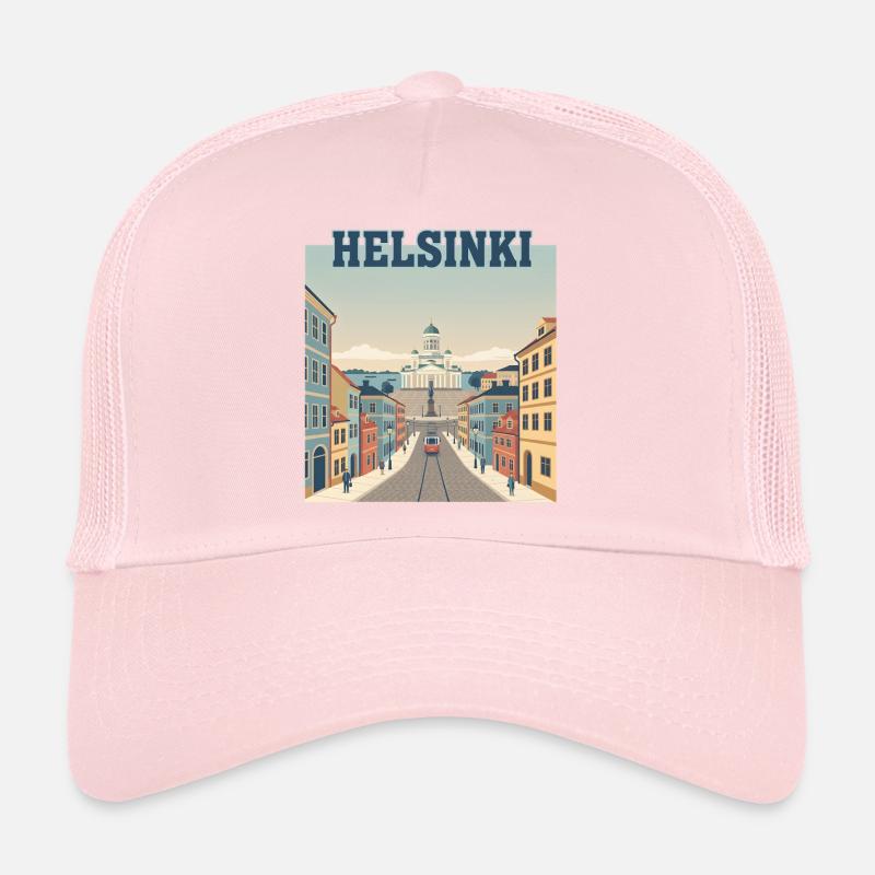 Tramway d’Helsinki vers la place du Sénat Casquette trucker 