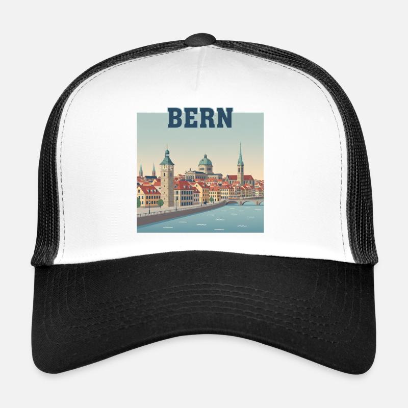 Bern Riverside Cityscape Trucker Cap