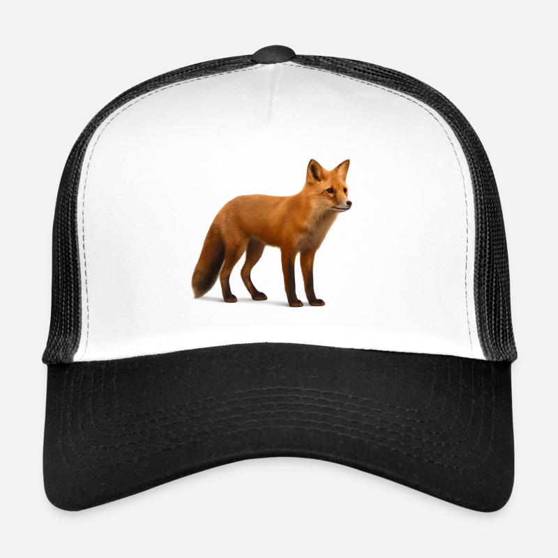 Rotfuchs im Licht der Natur - Trucker Cap - Weiß/Schwarz