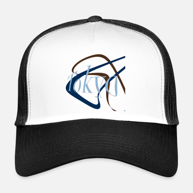 Tokio - Trucker Cap - Weiß/Schwarz
