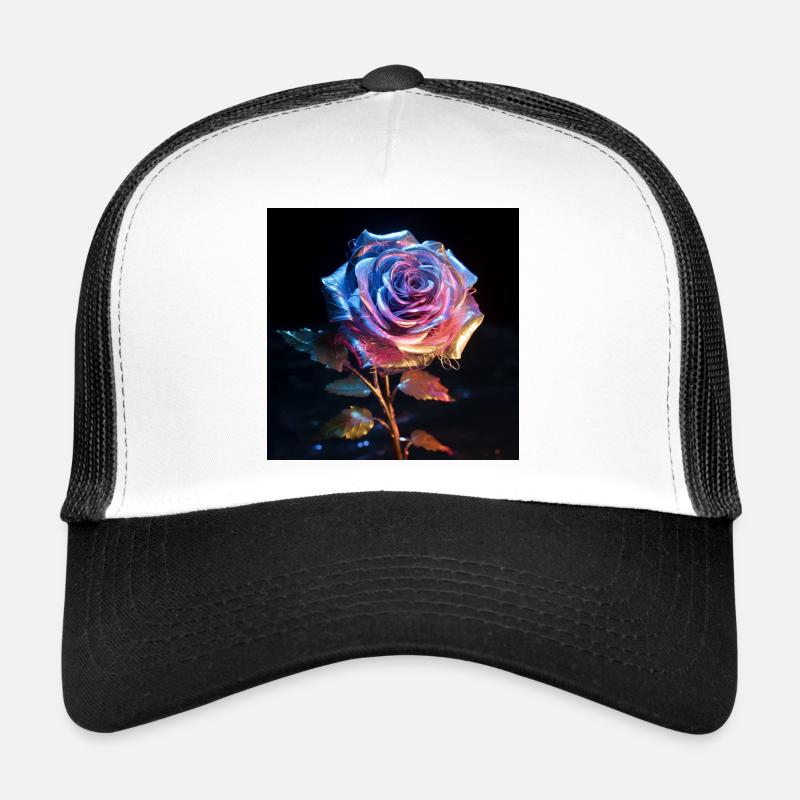 Rose Néon Irisé Casquette trucker 