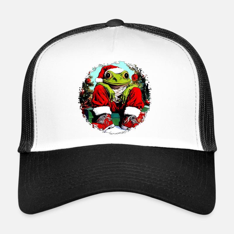 Grenouilles Noël Casquette trucker 