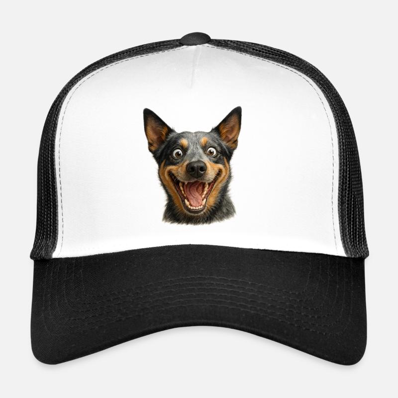 Lachender Hundekopf Trucker Cap