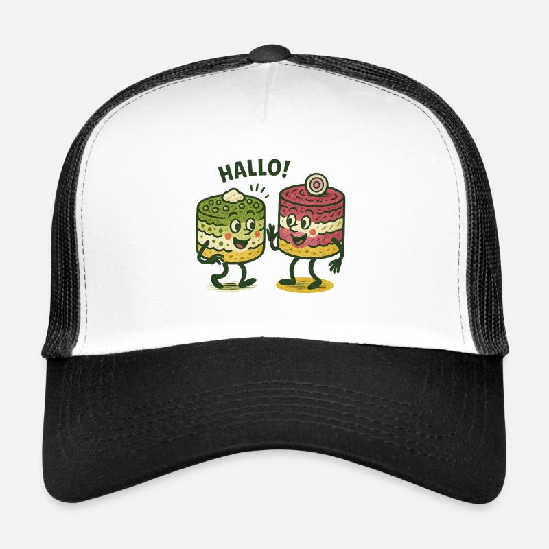 Olivje und Schuba Freunde - Trucker Cap - Weiß/Schwarz