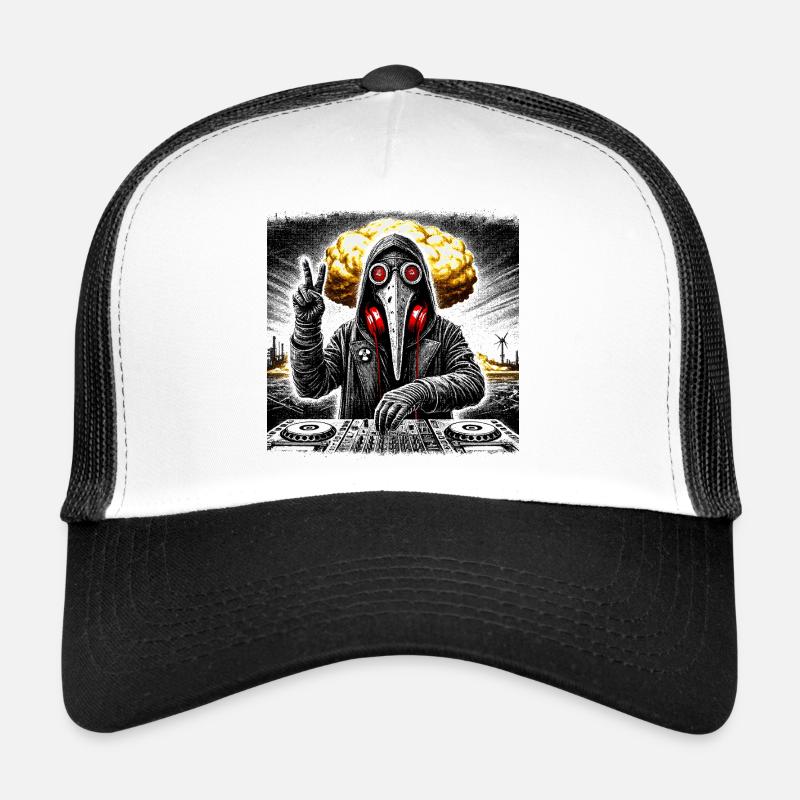 Post-Apocalyptic DJ Techno EDM Festival Shirt Trucker Cap