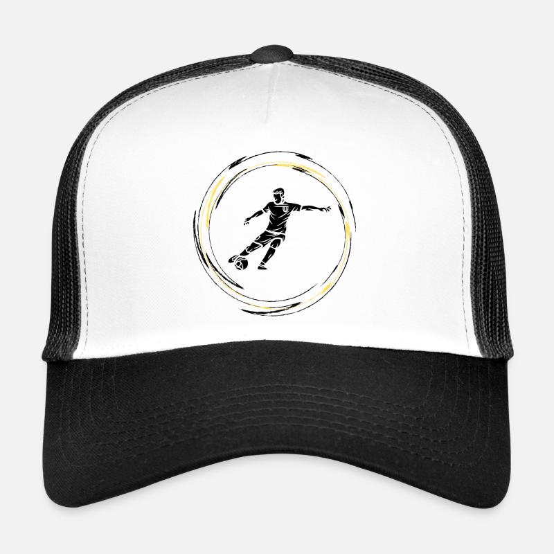 Cercle doré foot Casquette trucker 