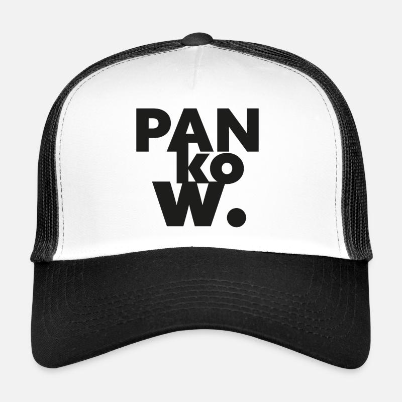 Collection GIUDAN Berlin : Pankow - Casquette trucker  - blanc/noir