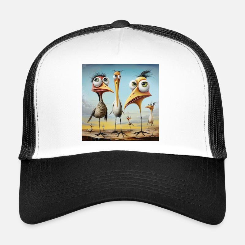 Coastal Gossip: Bizarre Bird Troop Trucker Cap