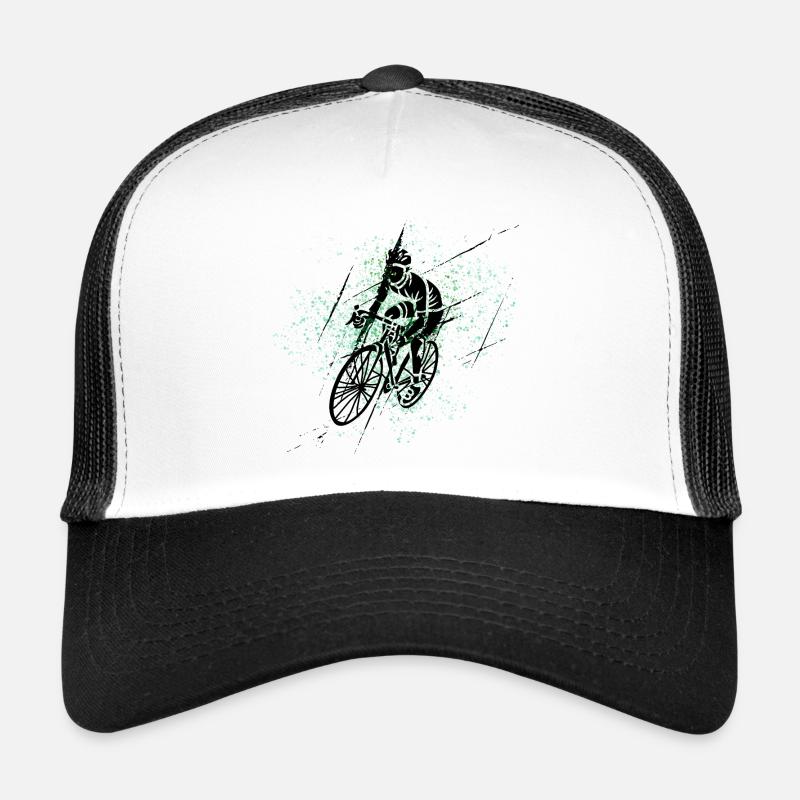 Cycliste en spray vert Casquette trucker 