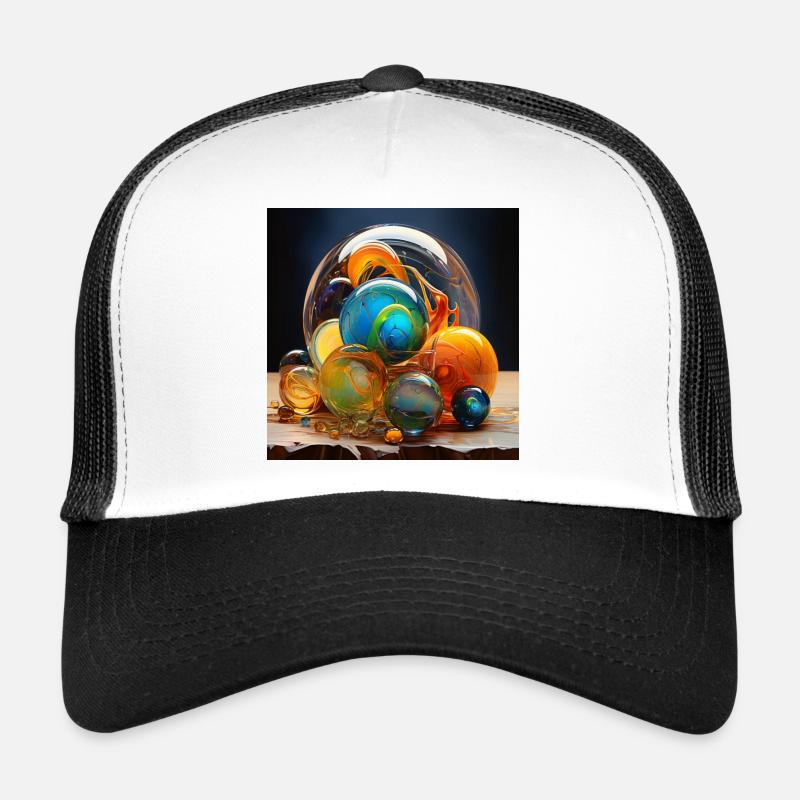 Art du soufflage du verre coloré Casquette trucker 
