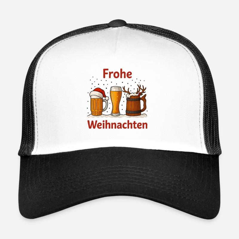 Frohe Weihnachten Bierzauber Trucker Cap