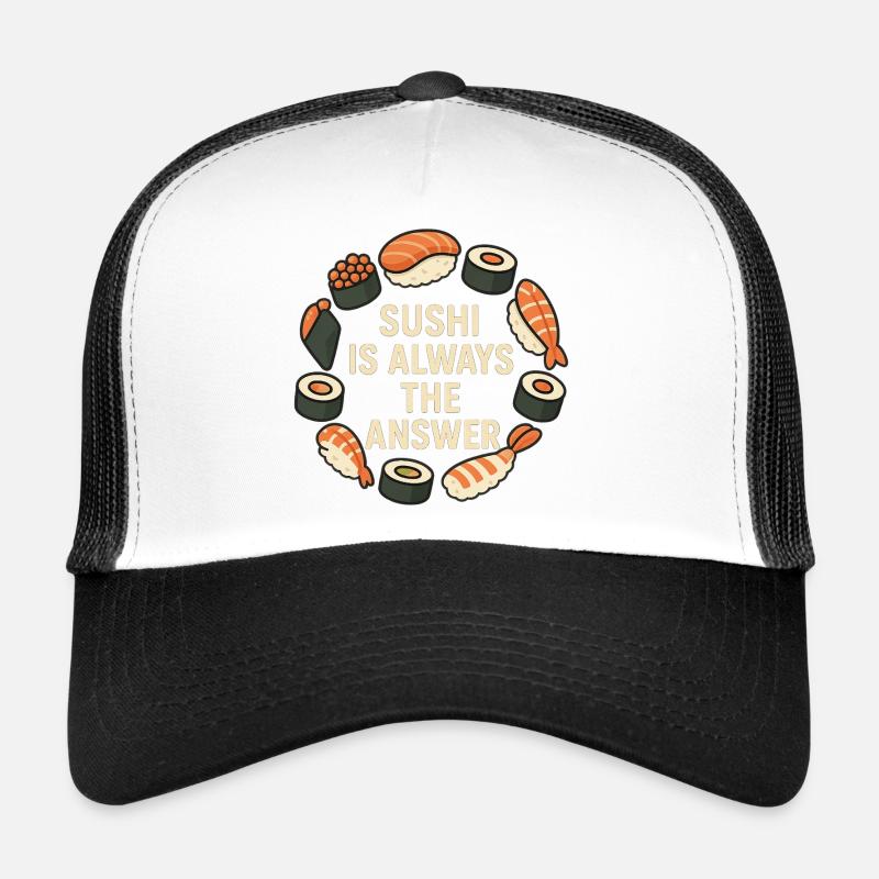 Le sushi est toujours la solution Casquette trucker 