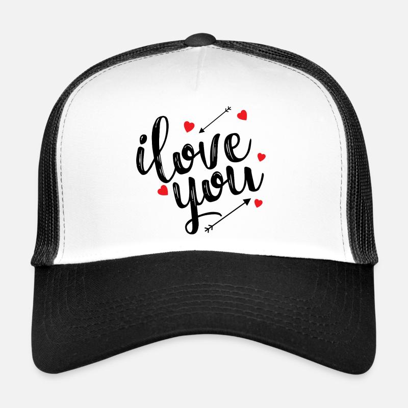 Je T'aime Déclaration Amour Romantique Passion Casquette trucker 