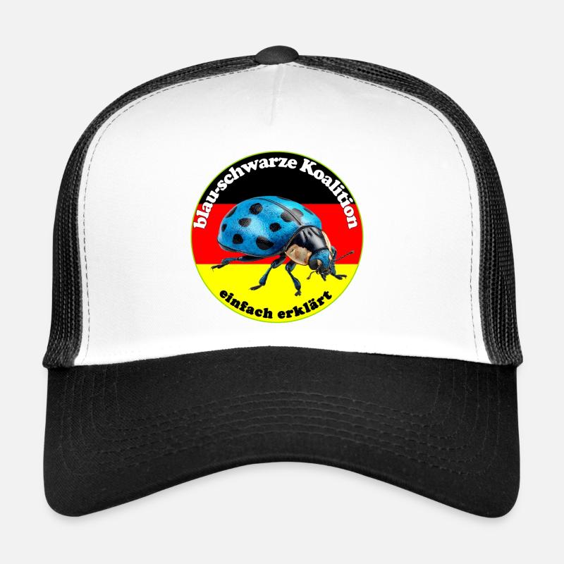 Blauer Käfer widerspiegelt den Wählerwillen Casquette trucker 