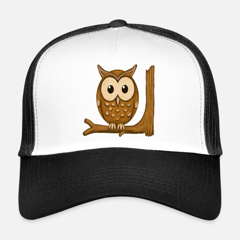 Owl on the branch Trucker Cap