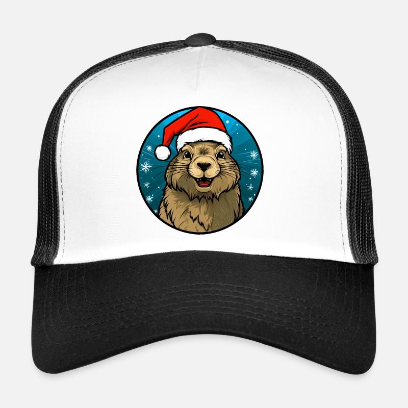 Marmotte du Père Noël Casquette trucker 