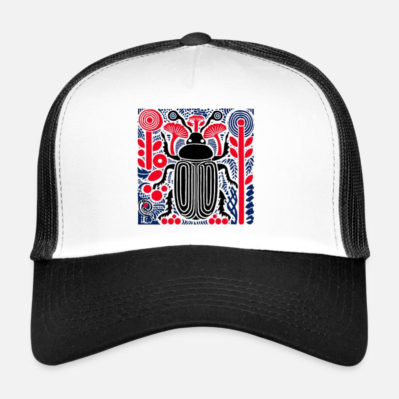 Kaefer im Retro-Pop-Art Look Casquette trucker 