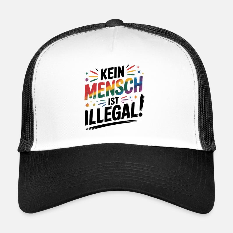 Personne n’est illégal - Logo Cool Pride Casquette trucker 