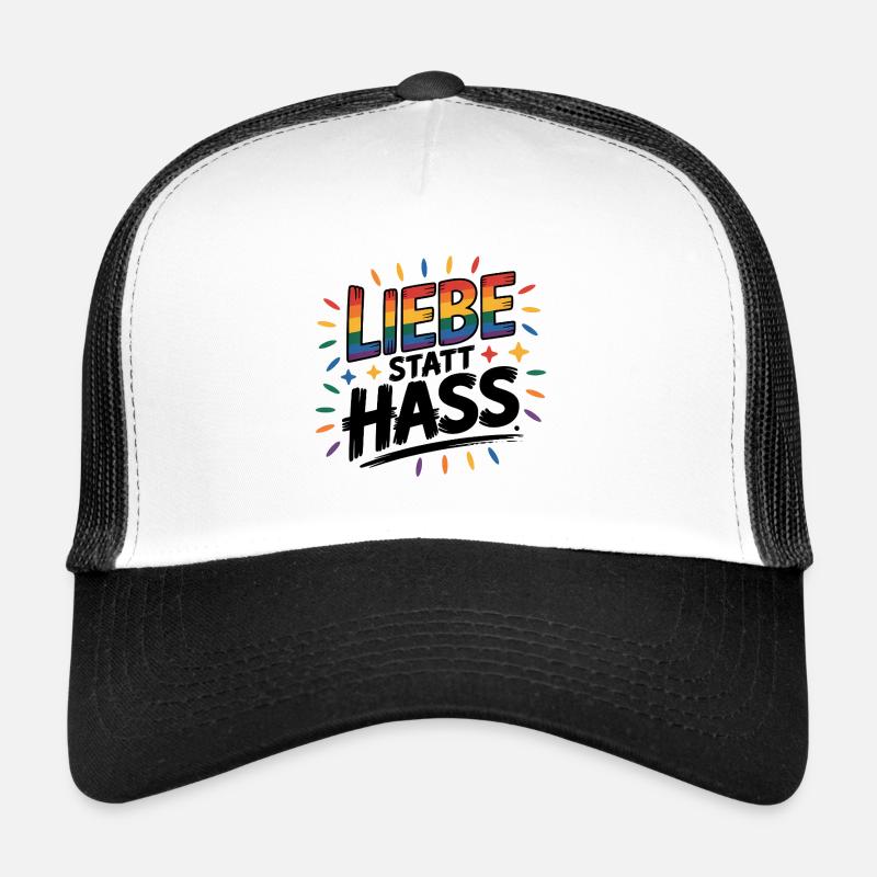 Love Instead Than Hate - Logo Cool Pride Casquette trucker 