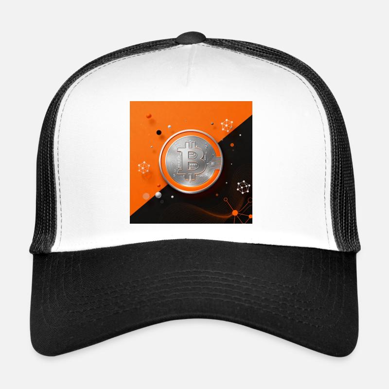 Bitcoin Coin Network Design Trucker Cap