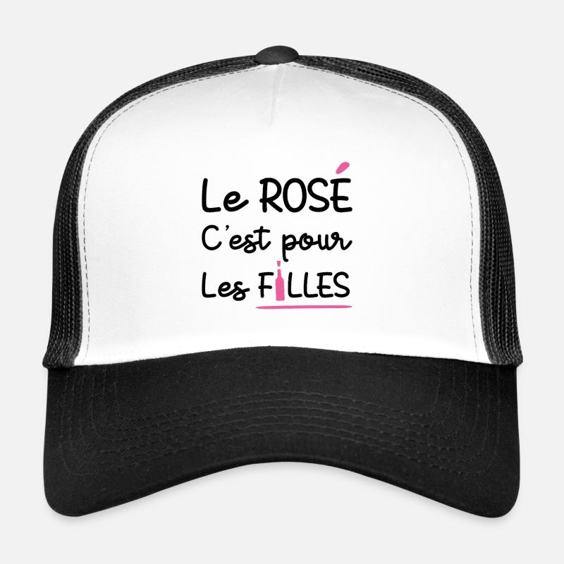 LE ROSÉ C'EST POUR LES FILLES !  Casquette trucker 