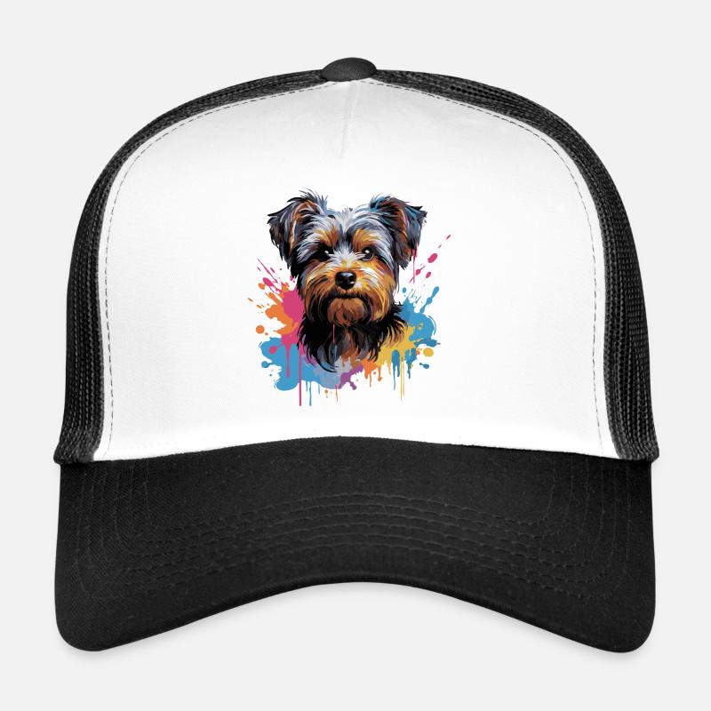 Yorkshire Terrier Splash Style Casquette trucker 