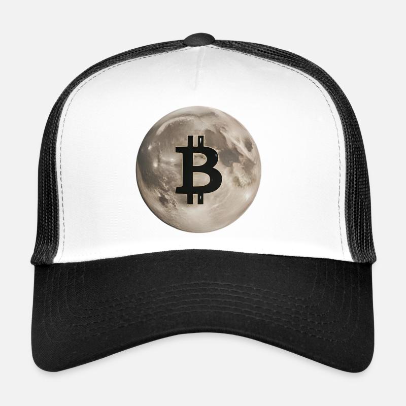 Bitcoin Mond Symbol Trucker Cap
