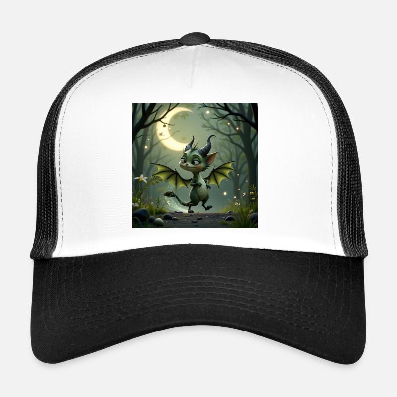 Dragon de la Nuit de la Forêt Casquette trucker 