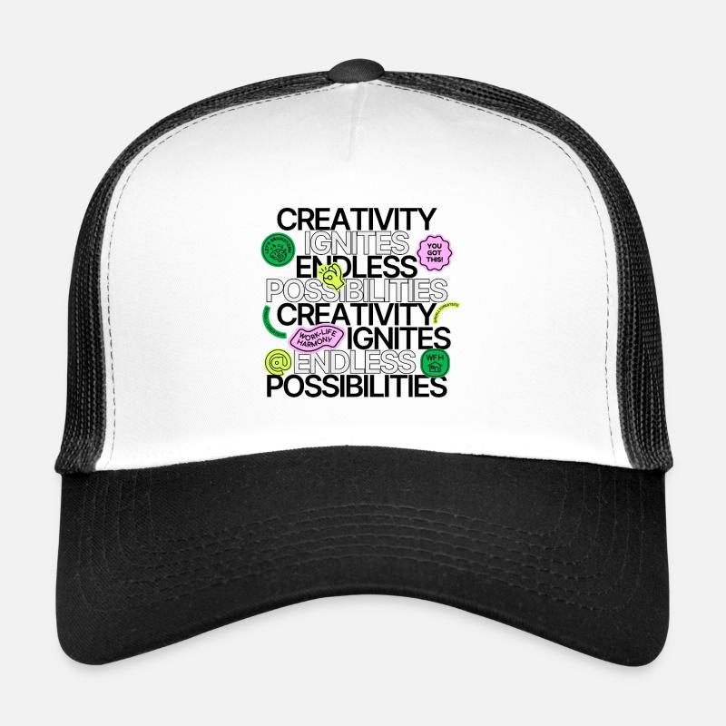 Creativity Ignites Endless Possibilities Trucker Cap