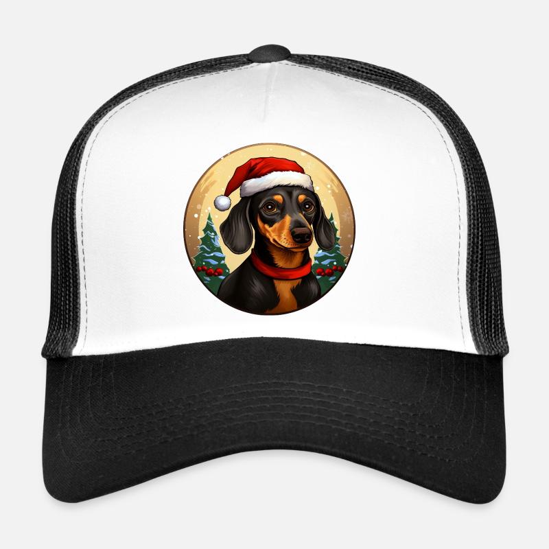 Dackel Christmas Trucker Cap