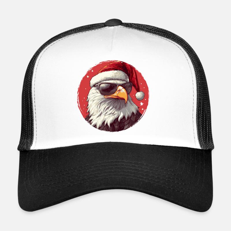 Eagle Santa with sunglasses Trucker Cap