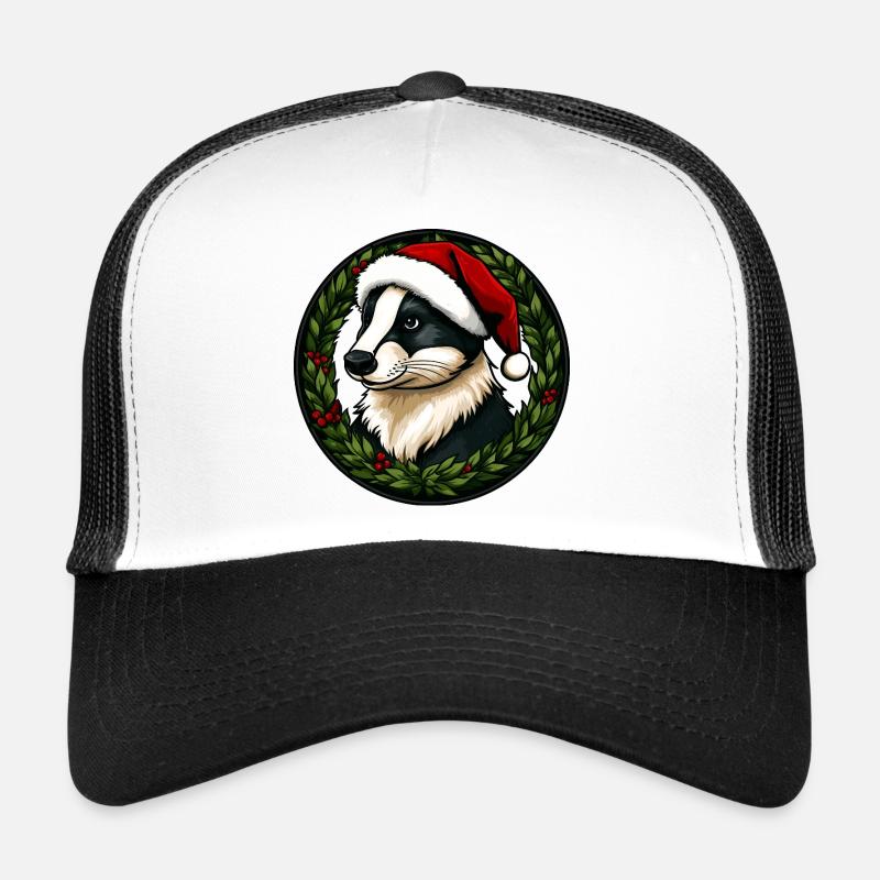 Christmas badgers Trucker Cap