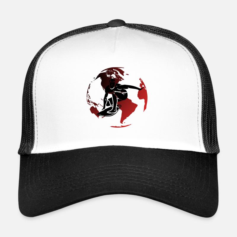 Globe Rouge surfeur Casquette trucker 