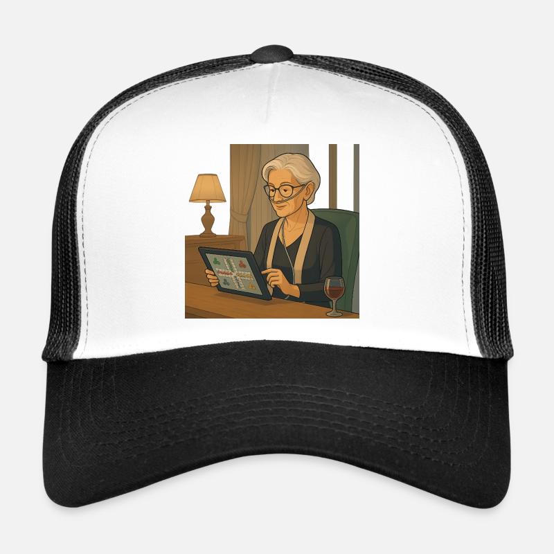 on tablet game night Trucker Cap