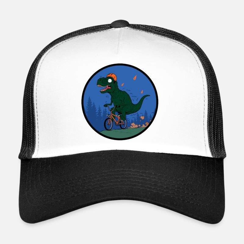 T-Rex Rider Adventurer - Trucker Cap - white/black