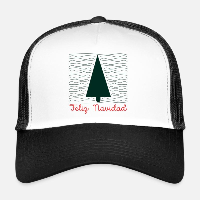 Minimalist Christmas greetings - Trucker Cap - white/black