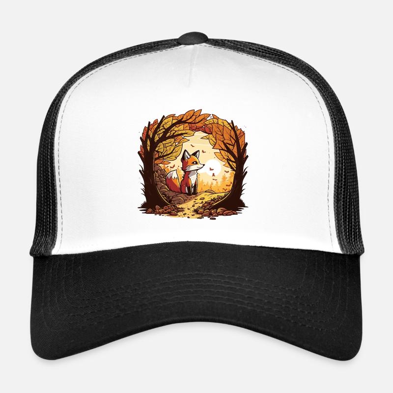 Herbstfuchs im Waldbogen Trucker Cap