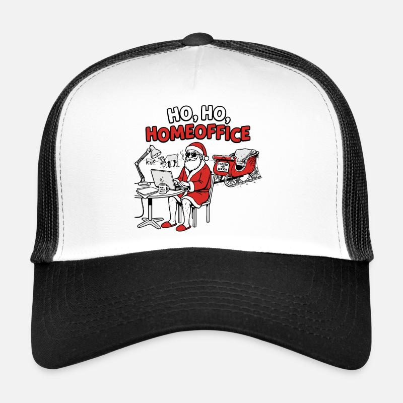 Décor de Noël drôle au bureau du Père Noël Casquette trucker 