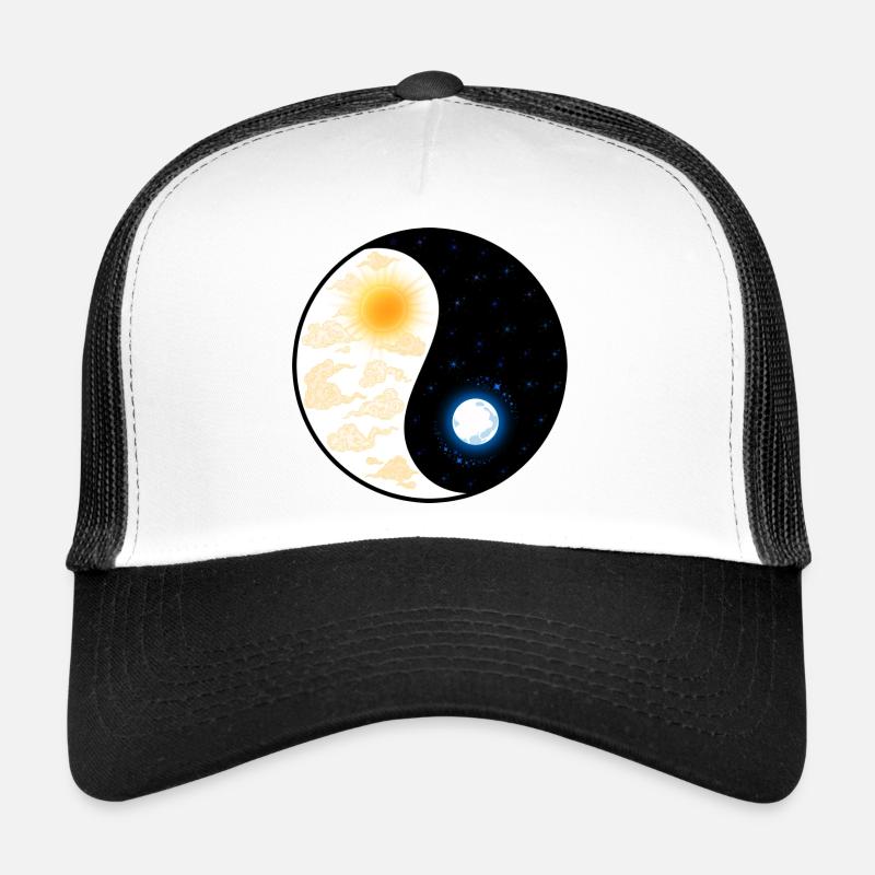 Yin Yang - Trucker Cap - Weiß/Schwarz