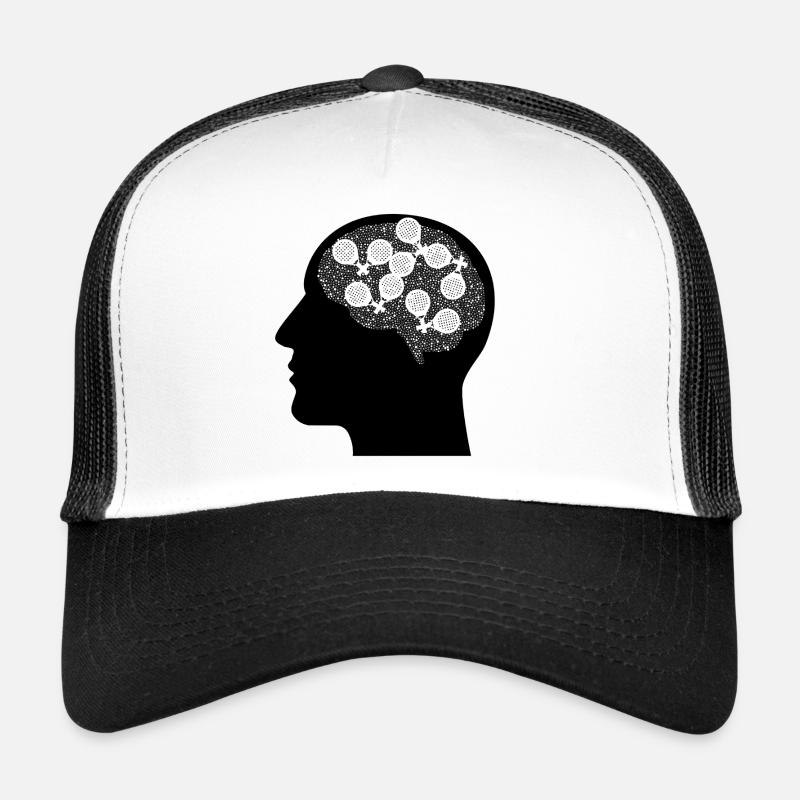 Padel in my mind - Trucker Cap - white/black