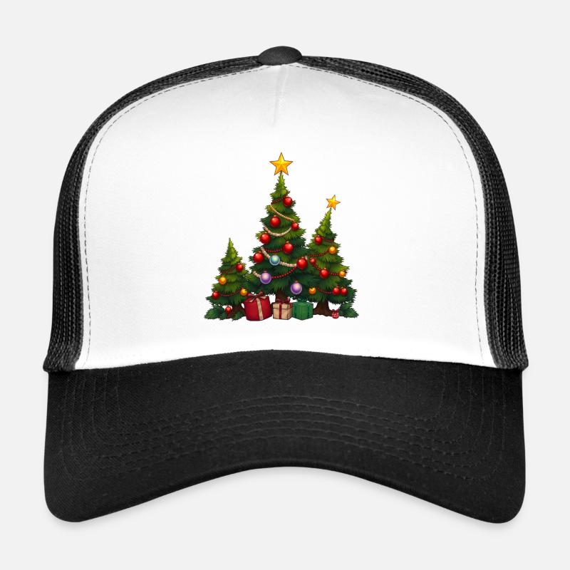 Sapins festifs avec cadeaux Casquette trucker 