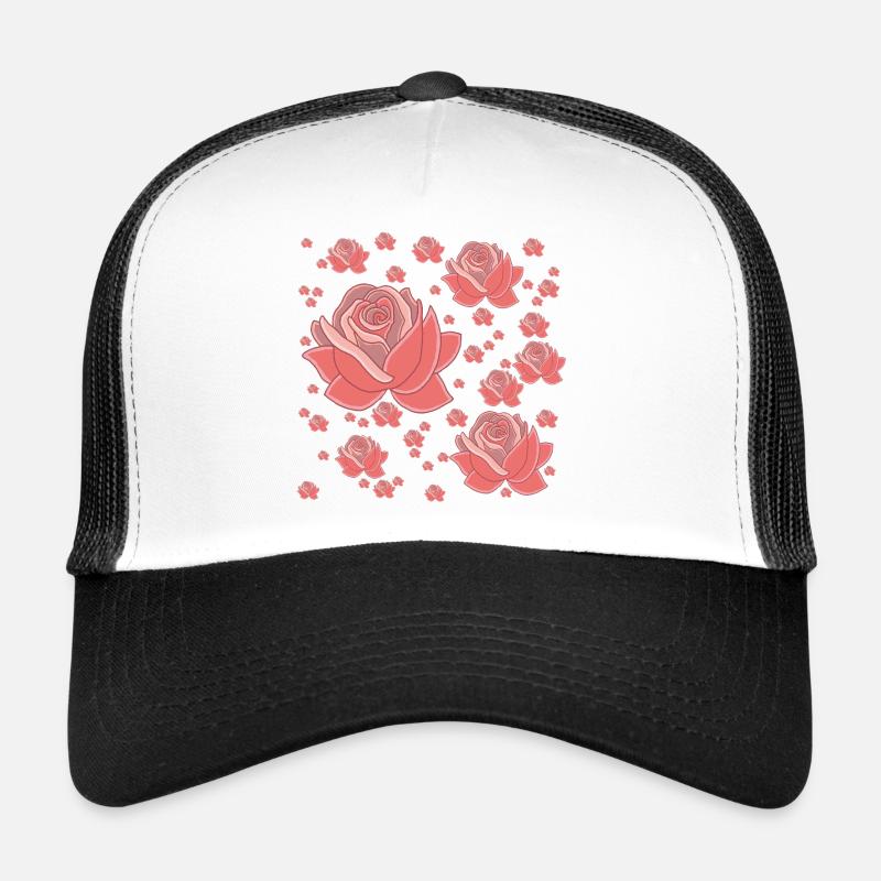 Pluie de roses Casquette trucker 