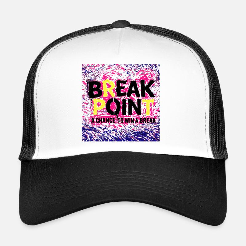 Tennis Break Point Gewinner Design Trucker Cap