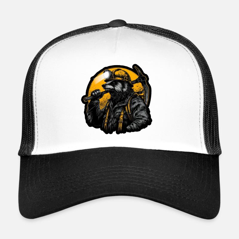 Bergmann-Dachs-Kohlentunnel-Design Trucker Cap